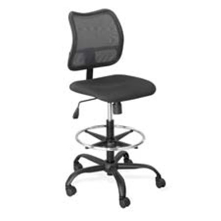 BETTERBEDS Extended Height Chair- Mesh Back- 25in.x25in.x49-.50in.- Black BE2655567